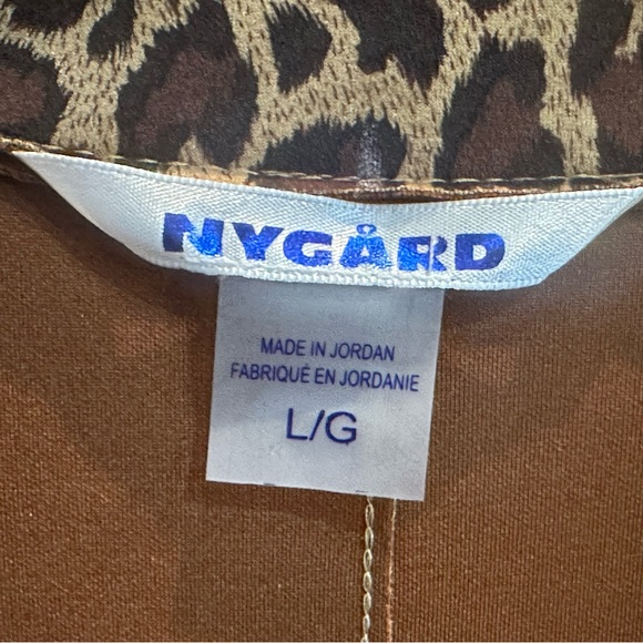 NWT - Nygard Leopard Print Open Front Blazer/Jacket - Size Large - Picture 4 of 6